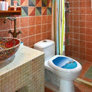Bathroom Toilet Seat Sticker Blue Sea Vinyl Decorative Sticker