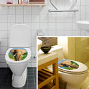 DIY Home Toilet Seat Wall Sticker ELEPHANT Print Vinyl Art Bathroom Decorative Decals