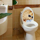 DIY Home Toilet Seat Wall Sticker Sand Beach Vinyl Art Bathroom Decorative Decals