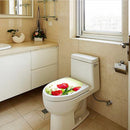 Toilet Seat Wall Sticker Red Tulip Vinyl Art Home Bathroom Decals Decor