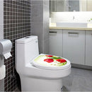 Toilet Seat Wall Sticker Red Tulip Vinyl Art Home Bathroom Decals Decor