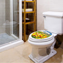Toilet Seat Wall Sticker Yellow Tulip Vinyl Art Bathroom Decorative Decals