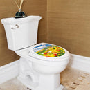 Toilet Seat Wall Sticker Yellow Tulip Vinyl Art Bathroom Decorative Decals