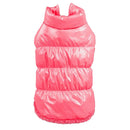 Pet Dog Puppy Cat Clothing Supplies Winter Warm Padded Coat Down Jacket Vest Apparel Outfit Pink M