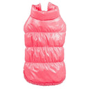 Pet Dog Puppy Cat Clothing Supplies Winter Warm Padded Coat Down Jacket Vest Apparel Outfit Pink L
