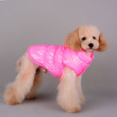 Pet Dog Puppy Cat Clothing Supplies Winter Warm Padded Coat Down Jacket Vest Apparel Outfit Pink L