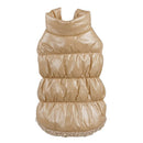 Pet Dog Puppy Cat Clothing Supplies Winter Warm Padded Coat Down Jacket Vest Apparel Outfit Beige M