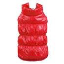 Pet Dog Puppy Cat Clothing Supplies Winter Warm Padded Coat Down Jacket Vest Apparel Outfit Red L
