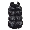 Pet Dog Puppy Cat Clothing Supplies Winter Warm Padded Coat Down Jacket Vest Apparel Outfit Black L
