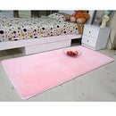 Fluffy Rug Anti-Skid Shaggy Area Rug Home Bedroom Carpet Floor Mat Pink