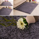 Fluffy Rug Anti-Skid Shaggy Area Rug Bedroom Carpet Floor Mat Dark Purple