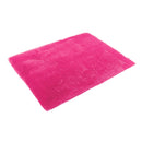 Fluffy Rug Anti-Skid Shaggy Area Rug Home Bedroom Carpet Floor Mat Rose Red