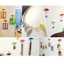 Dual-Use Umbrella Adhesive Door Wall Hook and Tray Creative Sticky Hanger Pack of 3
