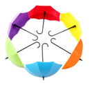 Dual-Use Umbrella Adhesive Door Wall Hook and Tray Creative Sticky Hanger Pack of 3