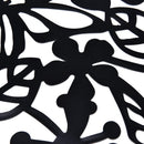 Pack of 4pcs Wall Sticker Hanging Screen Curtain Flower Room Divider Black