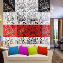 4x Bird Flower Hanging Screen Partition Divider Home Room Wall White