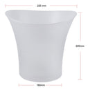 Blue Round Plastic 5L Ice Bucket Ice Container Ice Holder Wine Beer Cooler