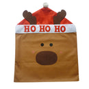 Adorable Elk Christmas Kitchen Dining Table Chair Back Cover 60x50CM