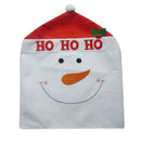 Adorable Snowman Christmas Kitchen Dining Table Chair Back Cover 60x50CM