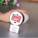 Auto Wood Wireless PIR Motion Sensor LED Night Light Table Desk Lamp Round