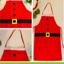 Beauty Christmas Decorations Santa Beaming Apron Bib Family Party Decor