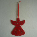 9Pcs Christmas Party DÃ©cor Non Woven Fabric Angel Shape Hanging Ornament