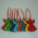 9Pcs Christmas Party DÃ©cor Non Woven Fabric Angel Shape Hanging Ornament