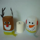 Adorable 2pcs Fabric Tissue Cover Case Box Christmas Xmas Handmade Snowman