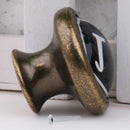 Vintage Cabinet Door Drawer Bin Dresser Handle Pull Knob Hardware Letter J