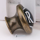 Vintage Cabinet Door Drawer Bin Dresser Handle Pull Knob Hardware Letter R