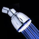 3-Color Changing LED Top Shower Head Temperature Controlled Plastic Overhead Shower Sprayer