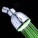 3-Color Changing LED Top Shower Head Temperature Controlled Plastic Overhead Shower Sprayer