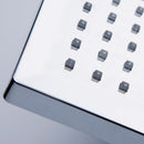 7 Color Auto Changing LED Top Square Shower Head Overhead Spray Head Sprinkler 8 Inch