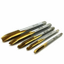 M3 M4 M5 M6 M8 Titanium HSS Screw Metric Spiral Fluted Machine Hand Tap Kit