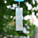 Japanese Culuture Glass Bells Furin Wind Chimes Home Hanging Decor Rabbit Pattern