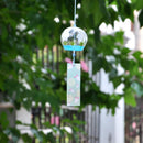 Japanese Culuture Glass Bells Furin Wind Chimes Home Hanging Decor Rabbit Pattern