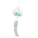 Japanese Culuture Glass Bells Furin Wind Chimes Home Hanging Decor Rabbit Pattern
