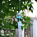 Japanese Culuture Glass Bell Furin Wind Chimes Home Hanging Decor Sunshine Pattern