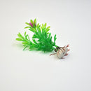 1Pcs Beauty Red Flower Green Leaves Fish Tank Aquarium Aquatic Simulation Plant Ornament Decor
