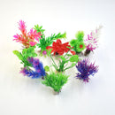 1Pcs Beauty Red Flower Green Leaves Fish Tank Aquarium Aquatic Simulation Plant Ornament Decor