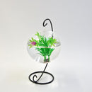 1Pcs Beauty Red Flower Green Leaves Fish Tank Aquarium Aquatic Simulation Plant Ornament Decor