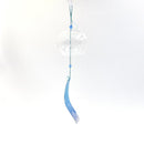 Snowflake Pattern Glass Church Bells Living Room Hanging Furin Wind Chimes
