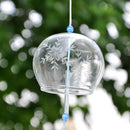 Snowflake Pattern Glass Church Bells Living Room Hanging Furin Wind Chimes
