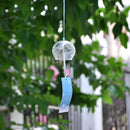 Snowflake Pattern Glass Church Bells Living Room Hanging Furin Wind Chimes