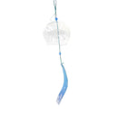 Snowflake Pattern Glass Church Bells Living Room Hanging Furin Wind Chimes