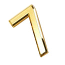 Self Adhesive Modern 3D Design House Hotel Door Numeric Digit 7 Plate Gold