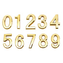 Self Adhesive Modern 3D Design House Hotel Door Numeric Digit 7 Plate Gold