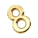 Self Adhesive Modern 3D Design House Hotel Door Numeric Digit 8 Plate Gold