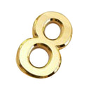 Self Adhesive Modern 3D Design House Hotel Door Numeric Digit 8 Plate Gold