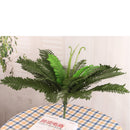 Artificial Plants 24 Branches Green Persian Leaves Leaf Grass Floral Table Decor